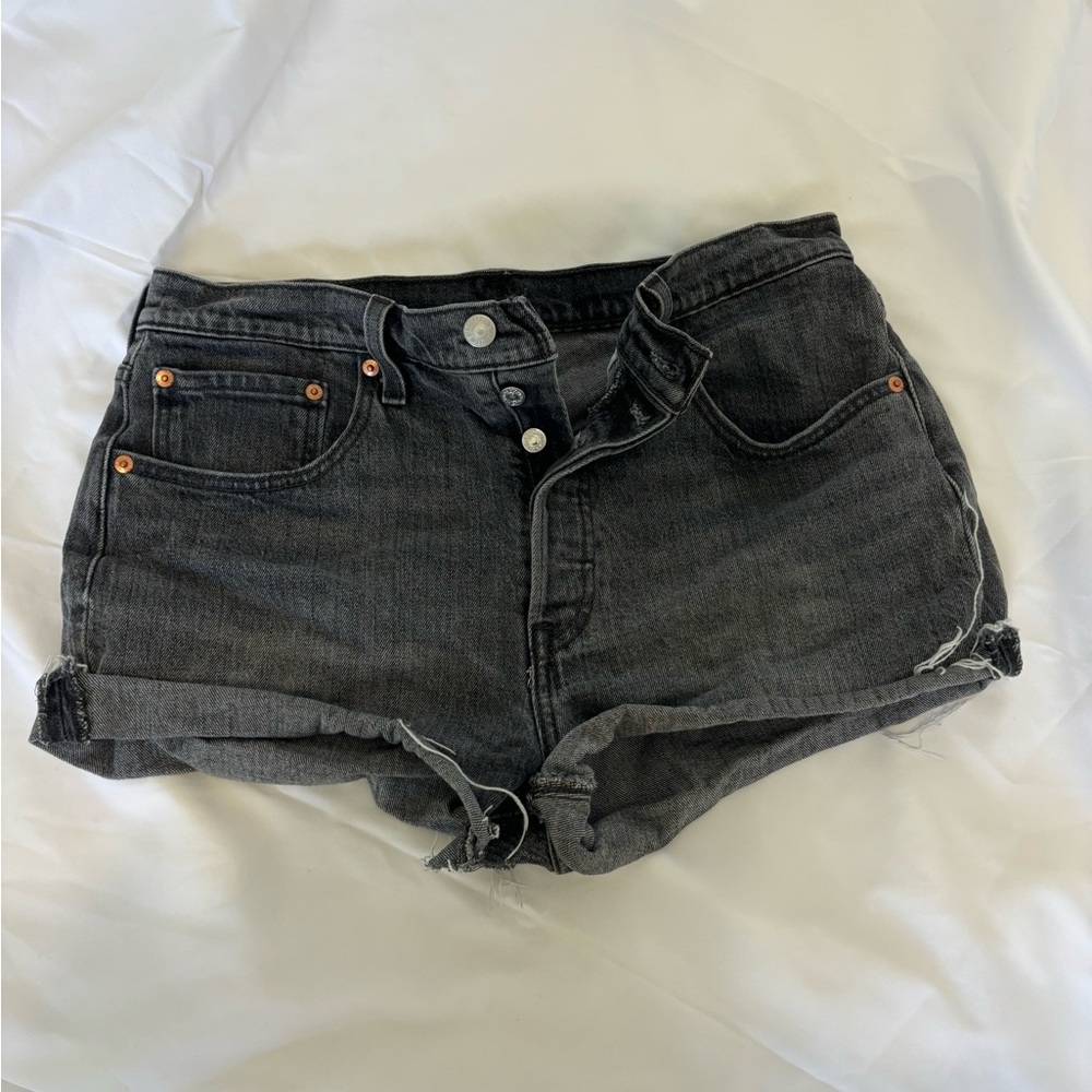Women’s Levi 501 Black Jean Shorts